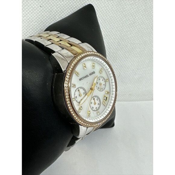 Michael Kors Ritz MK5650 Women Tri-Tone Stainless Steel Analog Dial Watch NUL56 main image 9